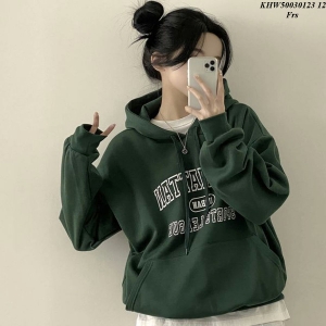 Áo hoodie nữ in chữ dễ phối đồ (4 màu) - KHW50030123